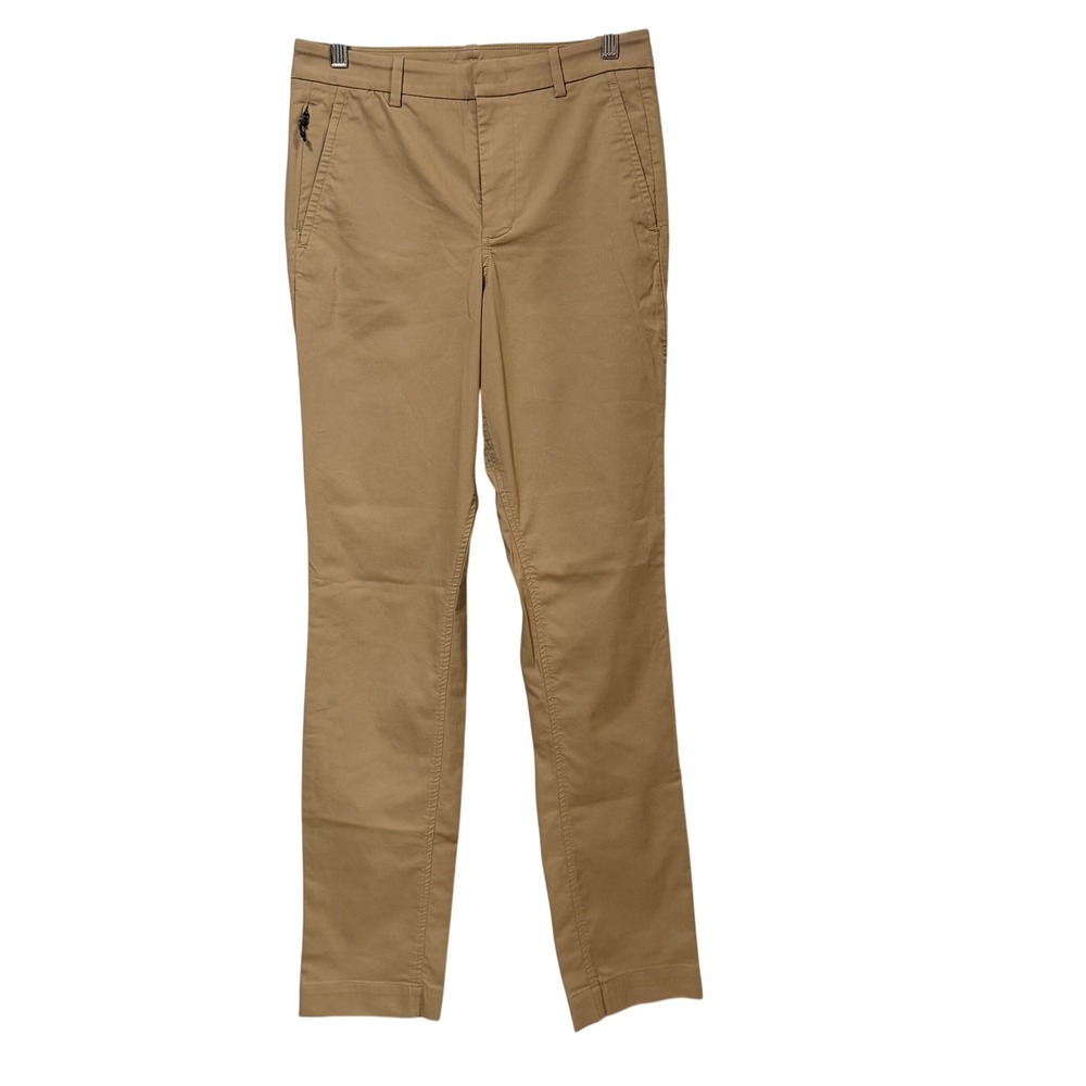 Kit and Ace Tan Technical Chino Pants Slim Fit Stretch Khaki Size 28
